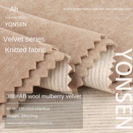 388#AB wool mulberry velvet fabric