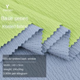 S55-6# knitted bark wrinkle