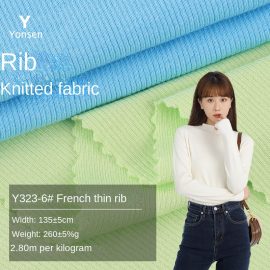 Y323-6#French fine rib