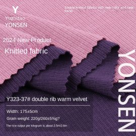 Y323-37#Double ribbed warm velvet