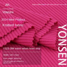 Y323-38#warm velvet heart strip